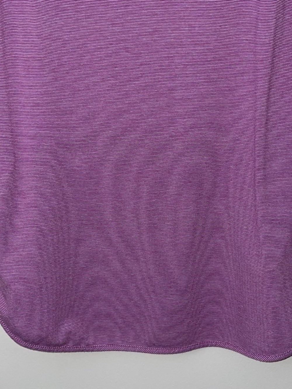 Land's End Medium Petite 100% Swing Tunic Tank Top Purple Stripe - Picture 9 of 9
